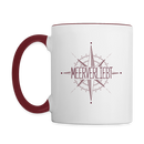 Nordkurs - Tasse zweifarbig - Weiß/Rotbraun