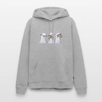 Drei Weise Möwen - Unisex Premium Hoodie - Grau meliert
