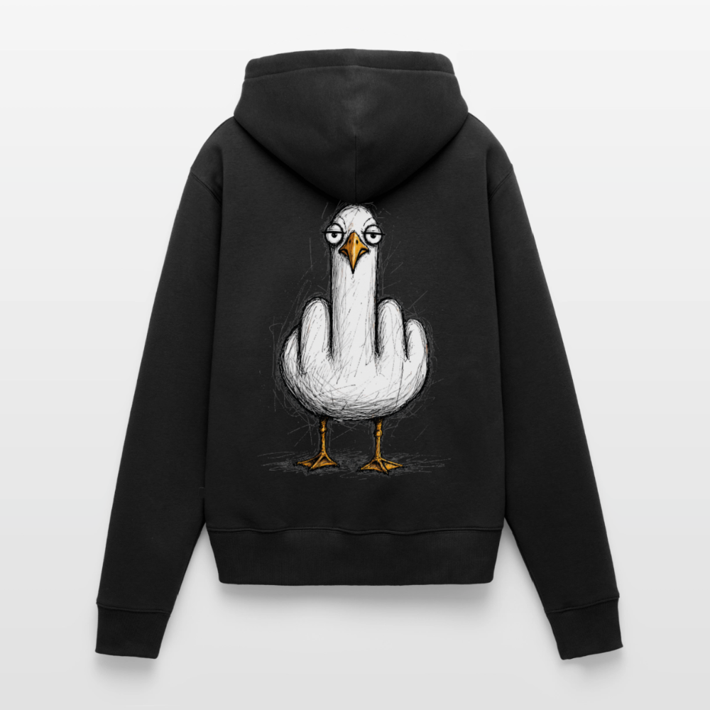 F**k You Möwe - Frauen Premium Hoodie - Schwarz