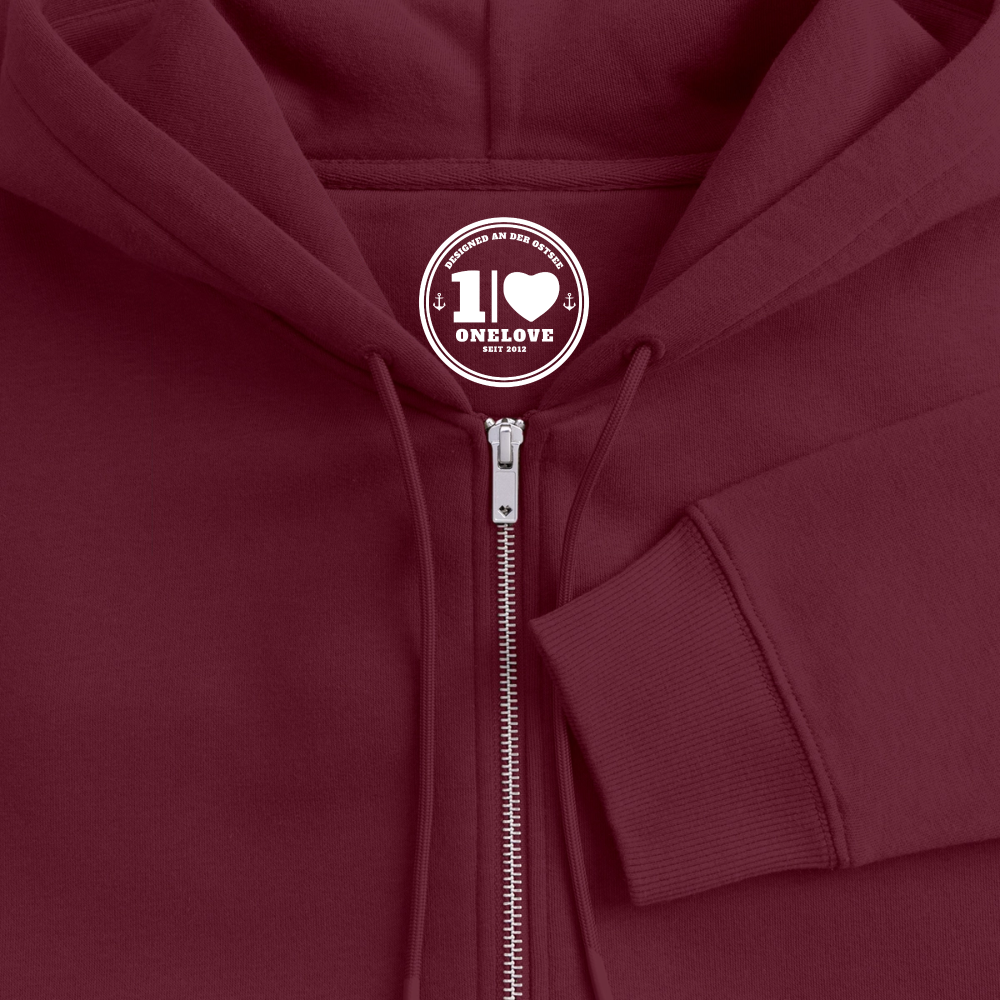Strandkind Original - Unisex Premium Kapuzenjacke - Burgunderrot