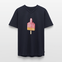 F**k You Eis - Männer Bio-T-Shirt mit V-Ausschnitt - Navy