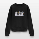 Drei Weise Möwen - Frauen Premium Pullover - Schwarz