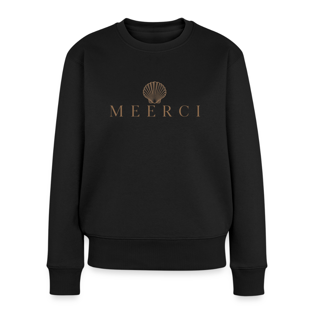 MEERCI Seashell - Frauen Premium Pullover - Schwarz