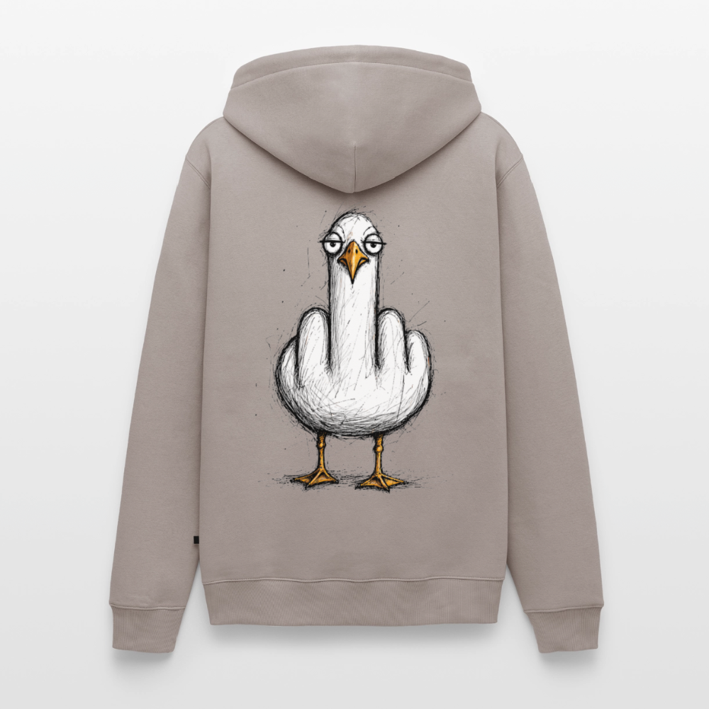 F**k You Möwe - Unisex Premium Hoodie - Taupe