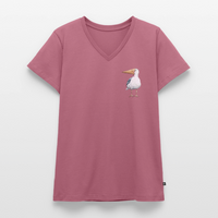 Eisvogel - Frauen Bio-T-Shirt mit V-Ausschnitt - Mauve
