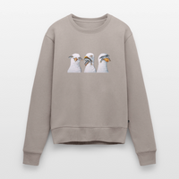 Drei Weise Möwen - Frauen Premium Pullover - Taupe