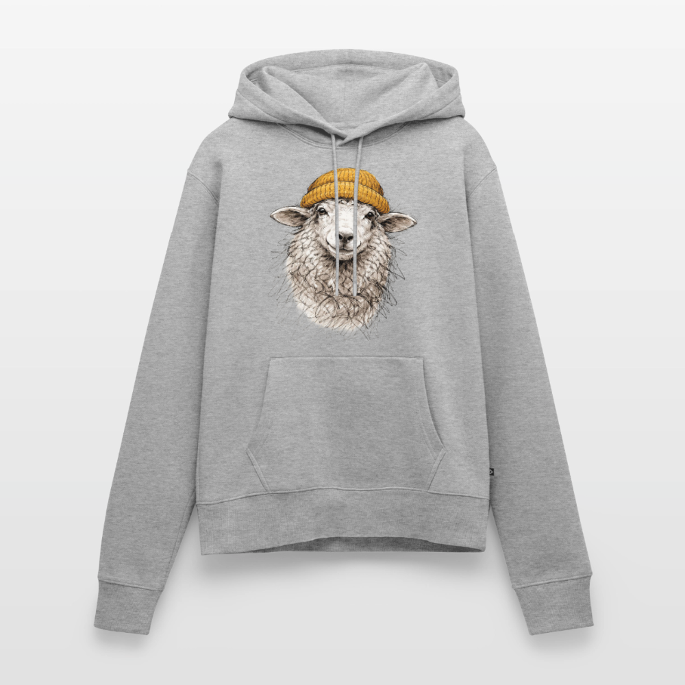 Schaf - Frauen Premium Hoodie - Grau meliert