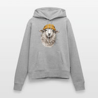 Schaf - Frauen Premium Hoodie - Grau meliert