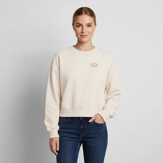 Im Herzen verankert Stick - Relaxed Frauen Organic Sweatshirt