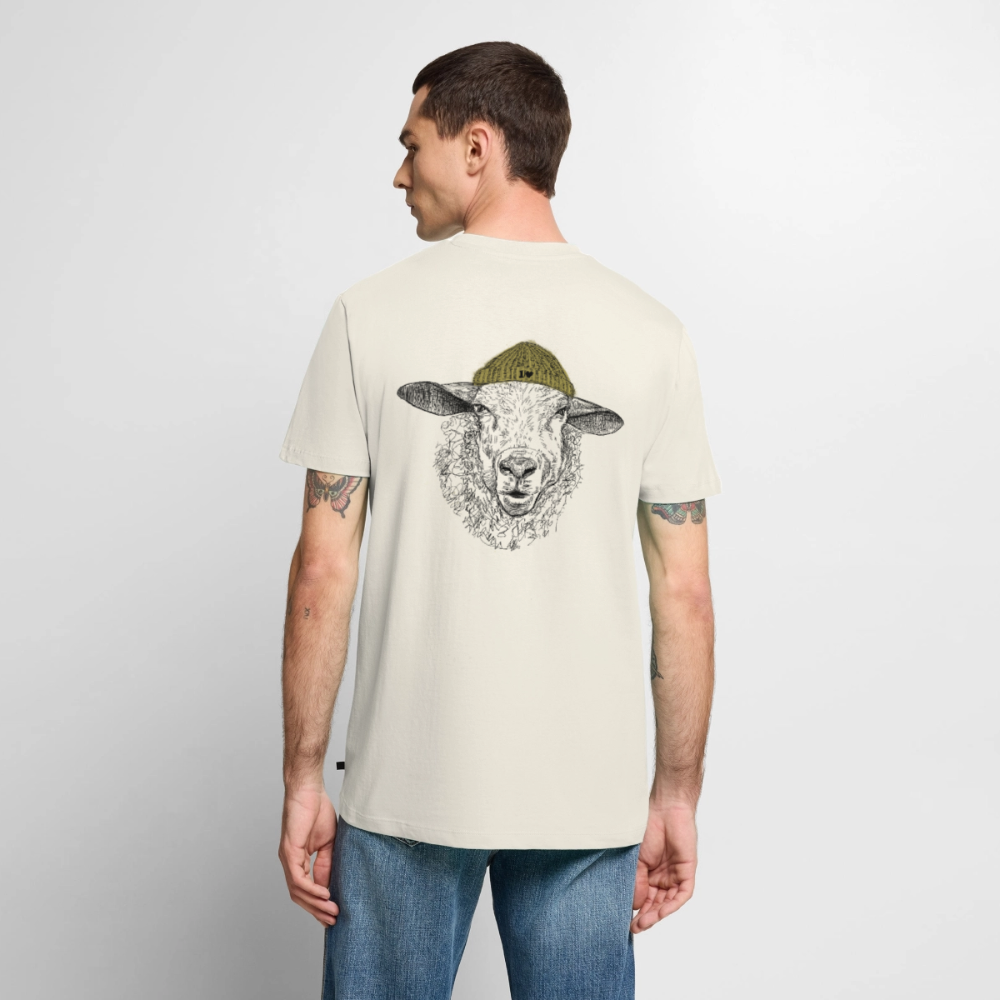 Wolle Schaf - Unisex Premium T-Shirt - Naturweiß