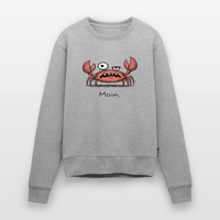 Moin Krabbe - Frauen Premium Pullover - Grau meliert