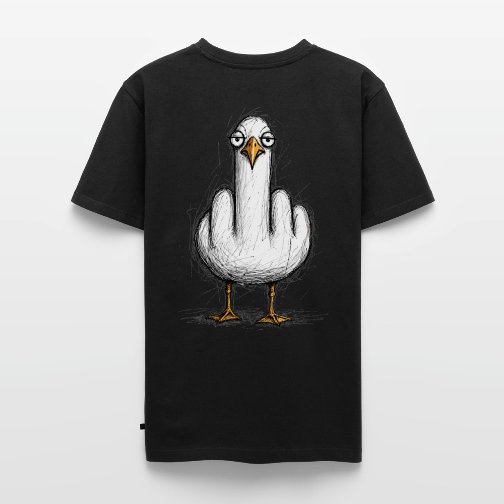 F**k You Möwe - Unisex Premium T-Shirt - Schwarz