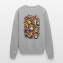 Pilz-Collage - Unisex Premium Pullover - Grau meliert