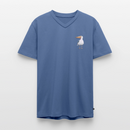 Eisvogel - Männer Bio-T-Shirt mit V-Ausschnitt - Taubenblau