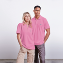 Wellenherz -  Unisex Bio-Poloshirt - Blasenrosa