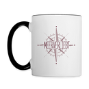 Nordkurs - Tasse zweifarbig - Weiß/Schwarz