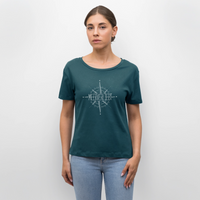 Nordkurs -  Relaxed Frauen Bio-T-Shirt - Dunkles Petrol