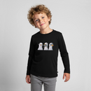 Drei Weise Möwen - Kinder Premium Langarmshirt - Schwarz