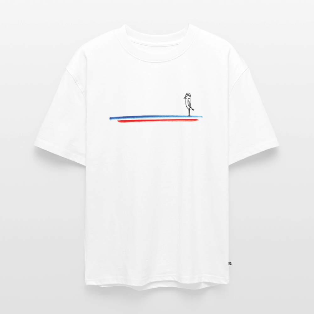 Piepmatz - Unisex Premium Oversized Bio T-Shirt - Weiß