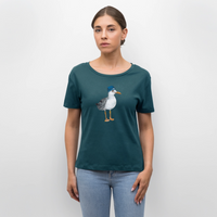 Hauk Original - Relaxed Frauen Bio-T-Shirt - Dunkles Petrol