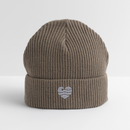 Wellenherz -  Unisex Bio FISHERMAN BEANIE - Dunkelbraun