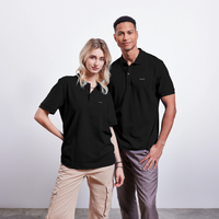 Moin -  Unisex Bio-Poloshirt - Schwarz