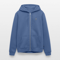 Gestickte Möwe - Unisex Premium Kapuzenjacke - Taubenblau