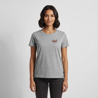 Moin Krabbe - Frauen Premium T-Shirt - Grau meliert
