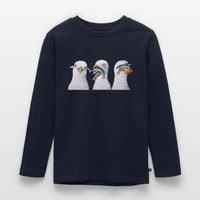 Drei Weise Möwen - Kinder Premium Langarmshirt - Navy