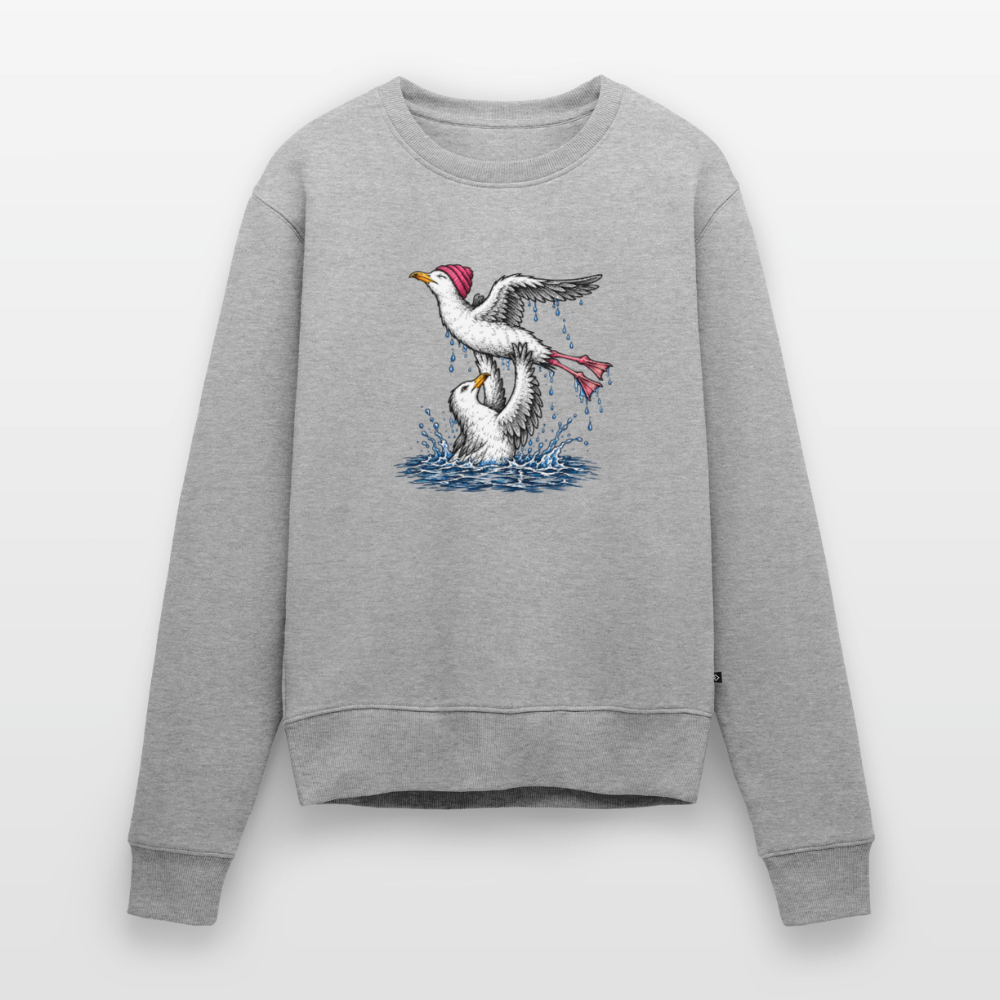 Dirty Möwing - Frauen Premium Pullover - Grau meliert