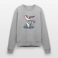 Dirty Möwing - Frauen Premium Pullover - Grau meliert