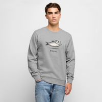Moin Fisch - Unisex Premium Pullover - Grau meliert