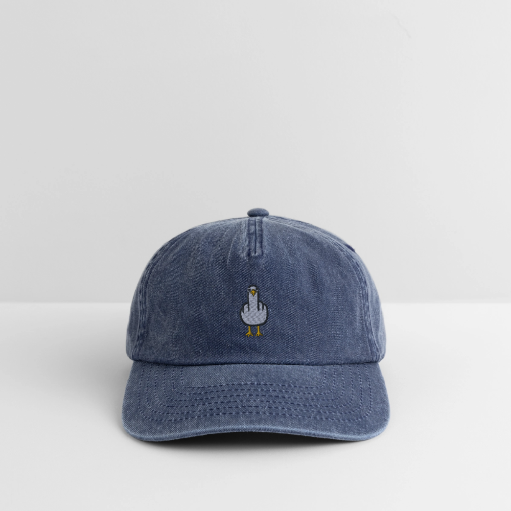 F**k You Möwe - Relaxed Vintage Cap - Vintage Denim