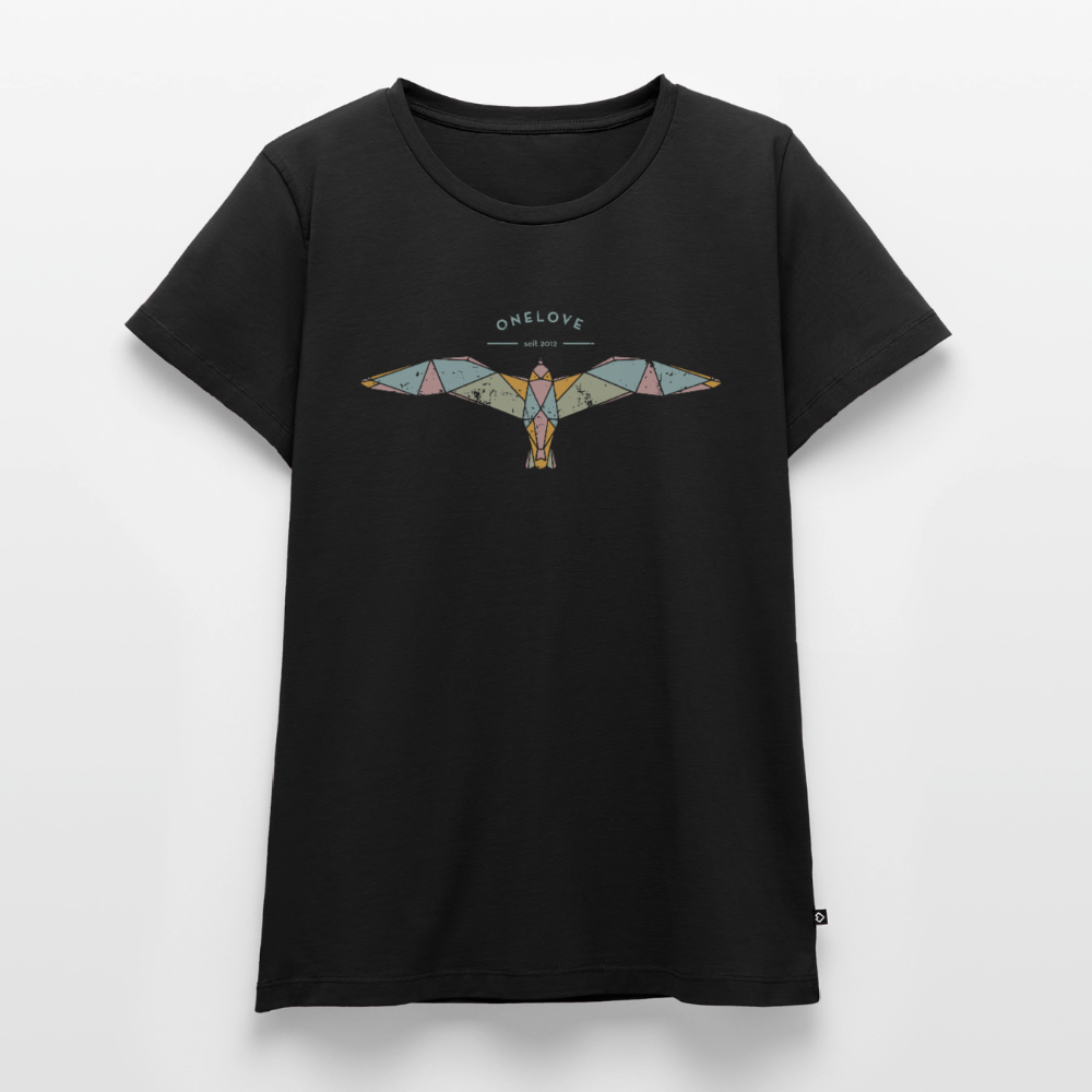 Vintage Möwe - Frauen Premium T-Shirt - Schwarz