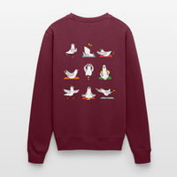 Yoga Möwen - Unisex Premium Pullover - Burgunderrot