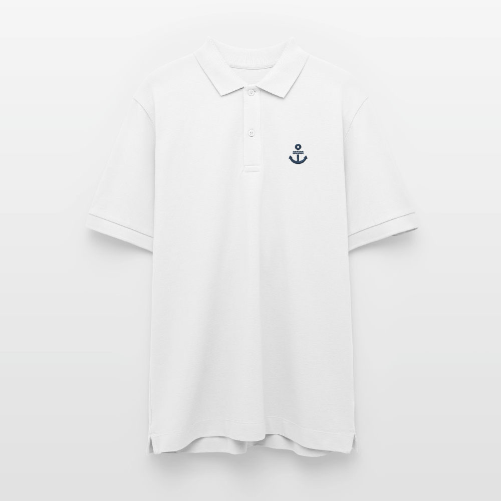 Anker - Unisex Bio-Poloshirt - Weiß