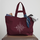 Nordkurs - Recycelte Shopping Bag - Burgunderrot