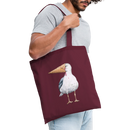 Eisvogel - Stoffbeutel - Burgunderrot