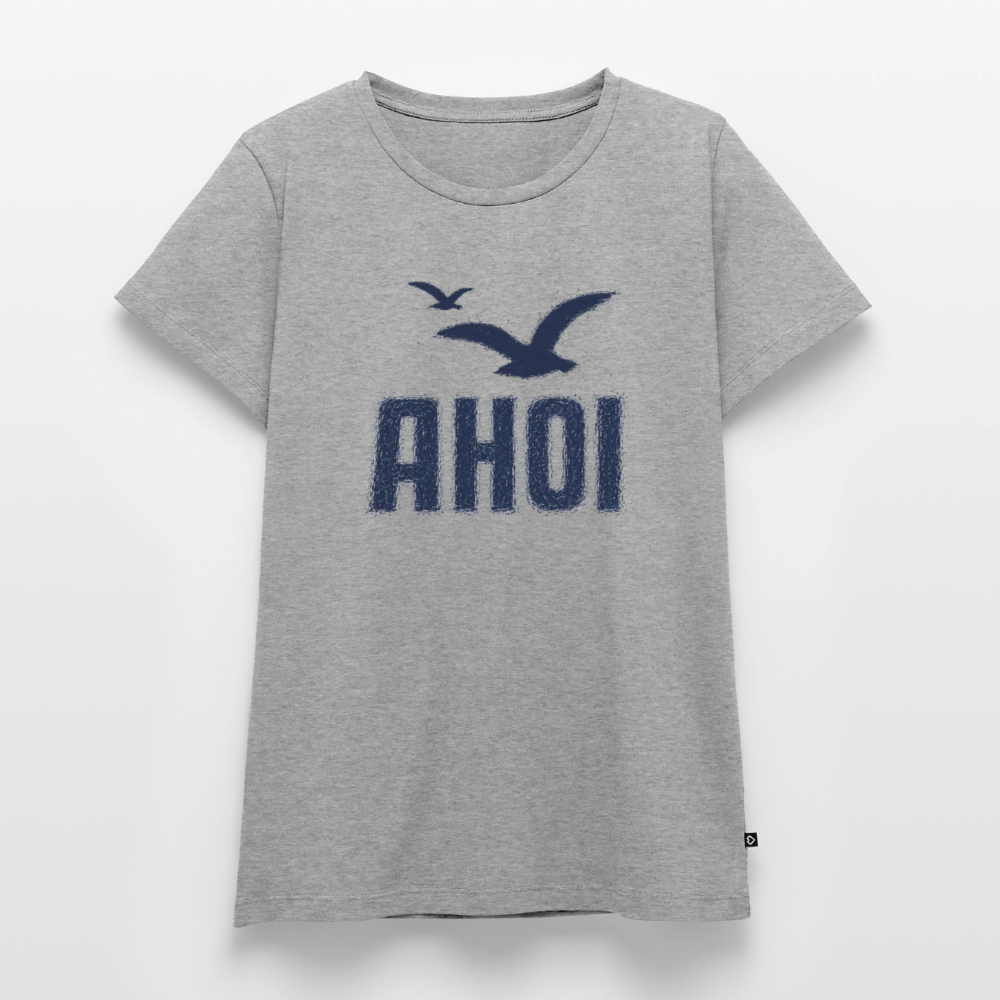 Ahoi - Frauen Premium T-Shirt - Grau meliert