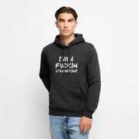 I'm a fuckin Strandkind - Unisex Premium Hoodie - Anthrazit meliert