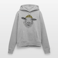 Wolle Schaf - Frauen Premium Hoodie - Grau meliert