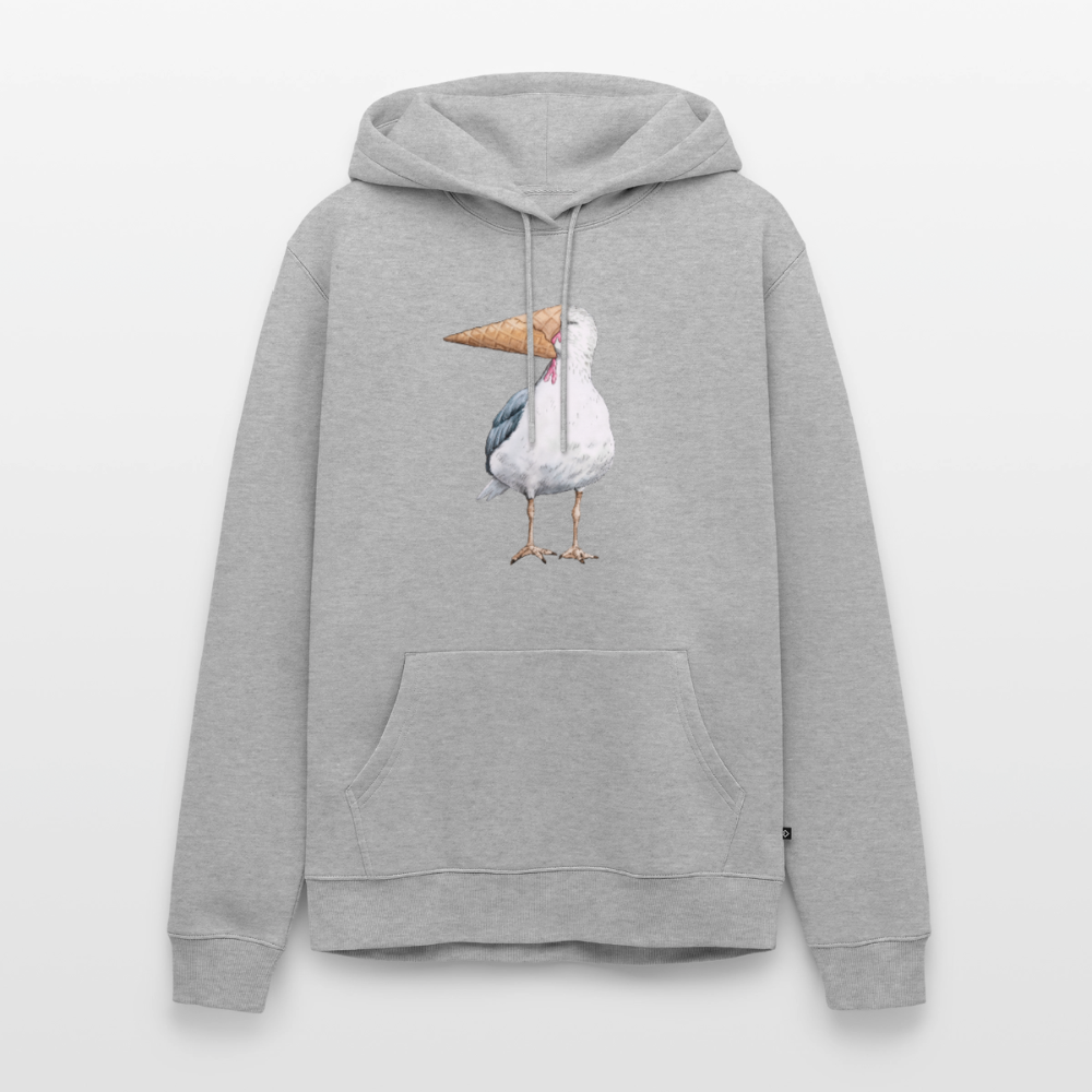 Eisvogel - Unisex Premium Hoodie - Grau meliert
