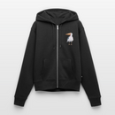 Eisvogel - Frauen Premium Kapuzenjacke - Schwarz