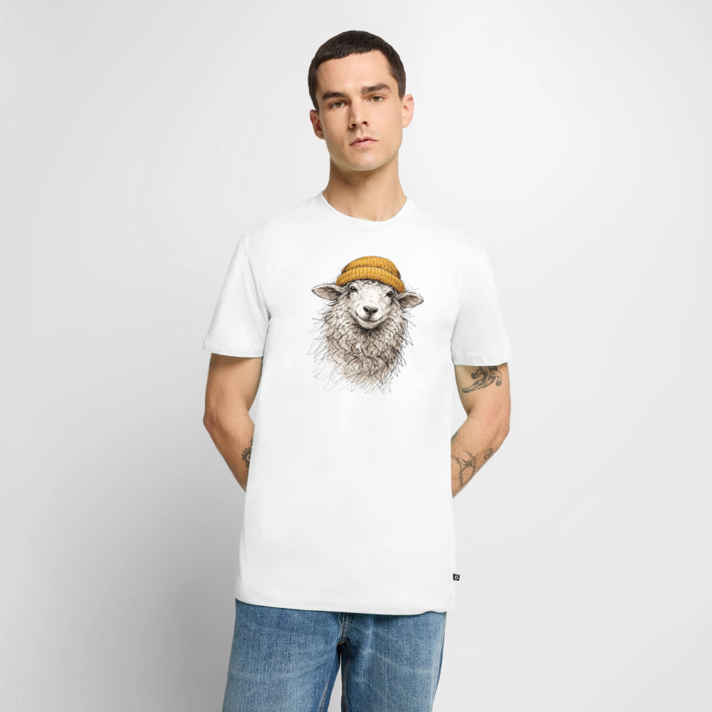 Schaf - Unisex Premium T-Shirt - Weiß