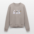 Drei Weise Möwen - Frauen Premium Pullover - Taupe