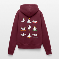 Yoga Möwen - Frauen Premium Hoodie - Burgunderrot