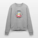 Team Dreist - Frauen Premium Pullover - Grau meliert