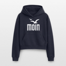 Moin - Cropped Oversized Heavyweight Frauen Hoodie - Navy