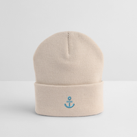 Anker - Bestickte Wintermütze - Beige