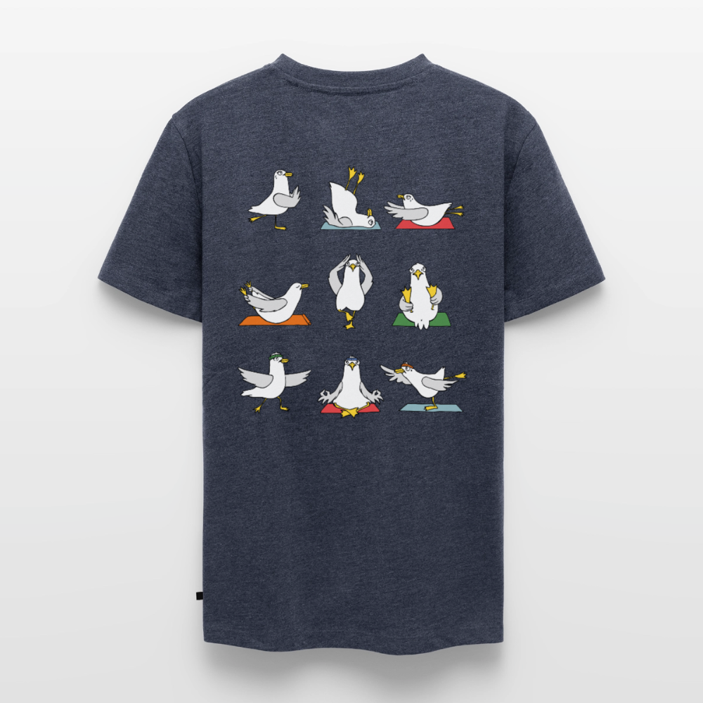 Yoga Möwen - Unisex Premium T-Shirt - Jeansblau 